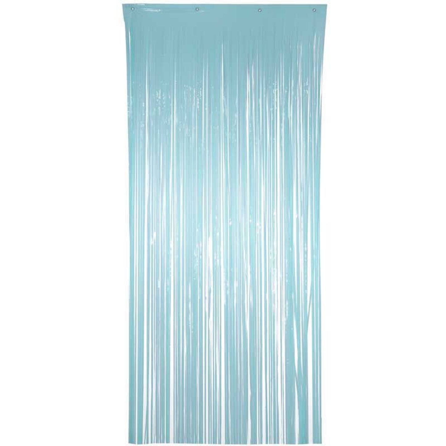 90cm x 2.4m PASTEL BLUE FOIL TINSEL DOOR CURTAIN