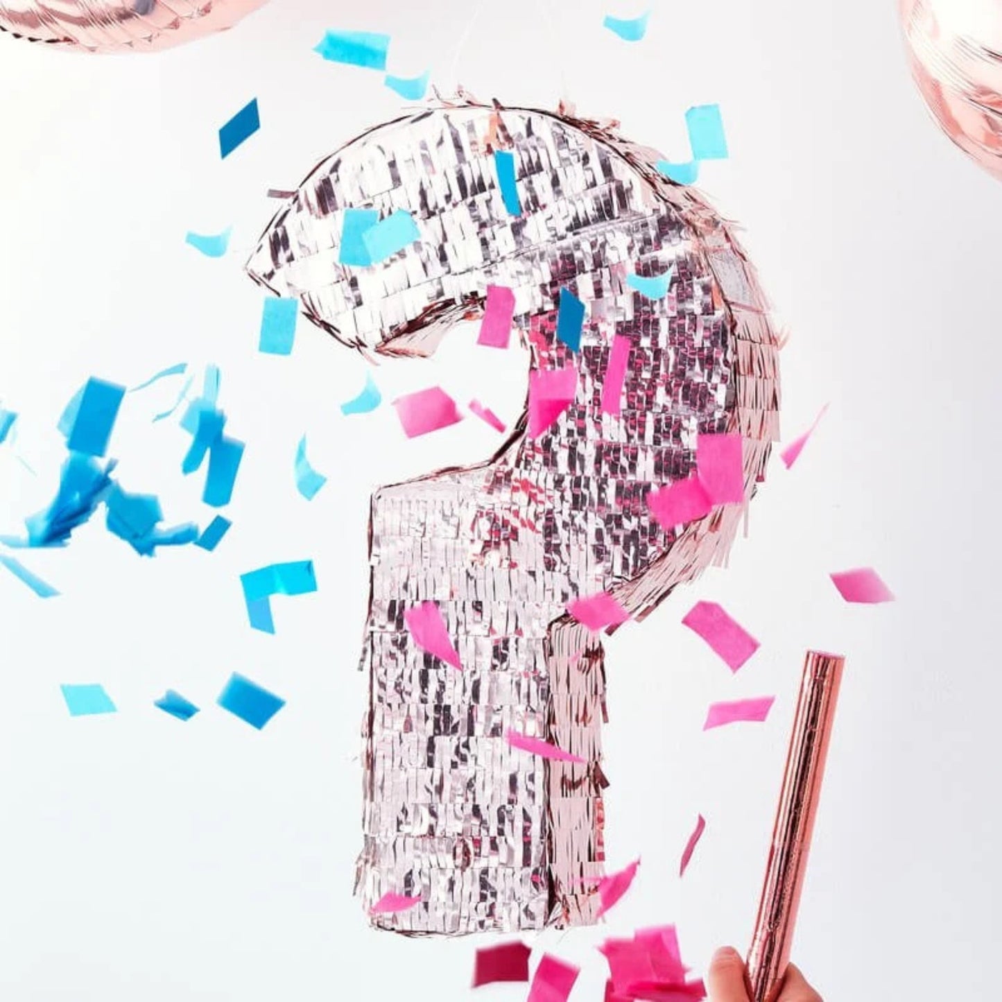 ROSE GOLD GENDER REVEAL PINATA (45cm)