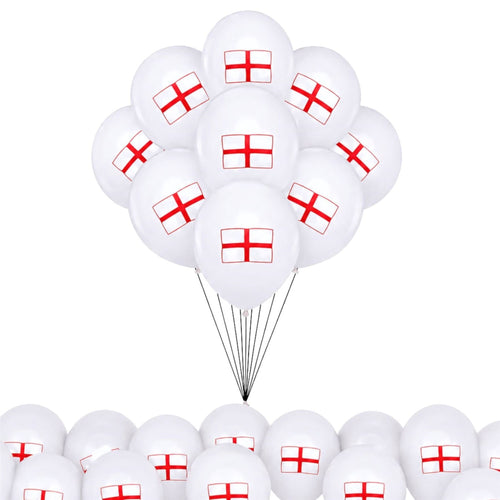 10"/ 25cm ST GEORGE LATEX BALLOONS (15 PACK)