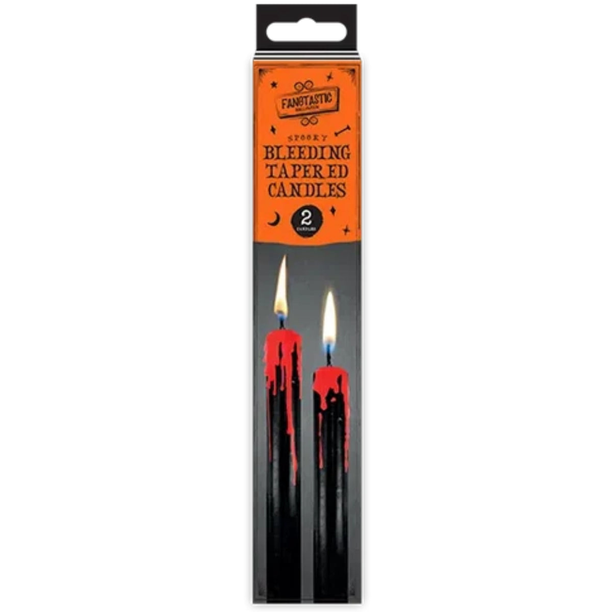 BLEEDING TAPERED CANDLES (2 PACK)