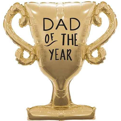 34"/ 86cm DAD OF THE YEAR TROPHY SUPERSHAPE FOIL BALLOON