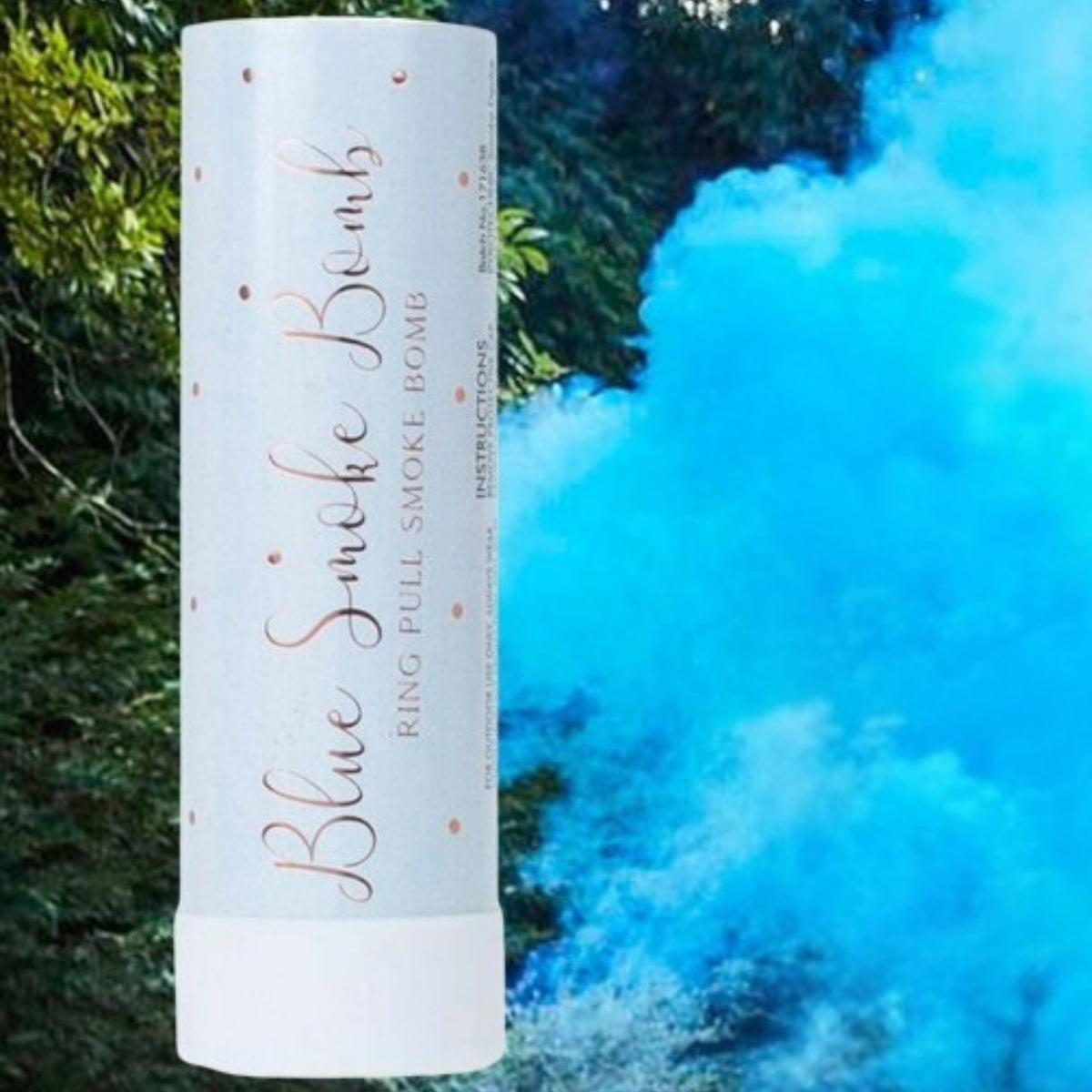 BLUE GENDER REVEAL SMOKE BOMB (13cm)