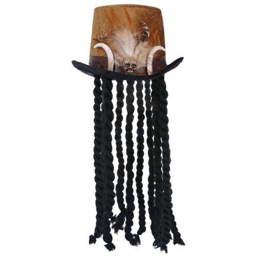 DELUXE WITCH DOCTOR TOP HAT