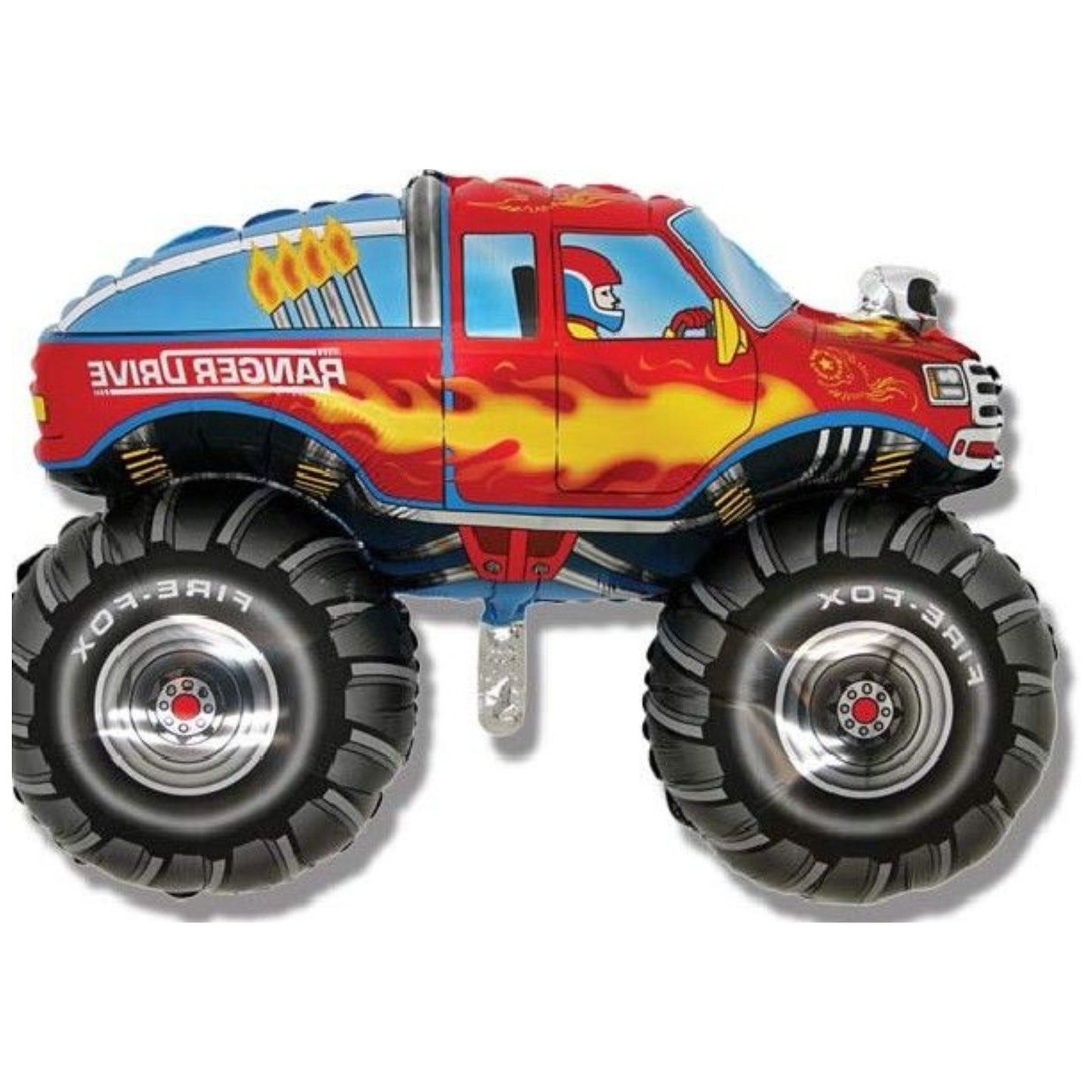 30"/ 76cm MONSTER TRUCK SUPERSHAPE FOIL BALLOON