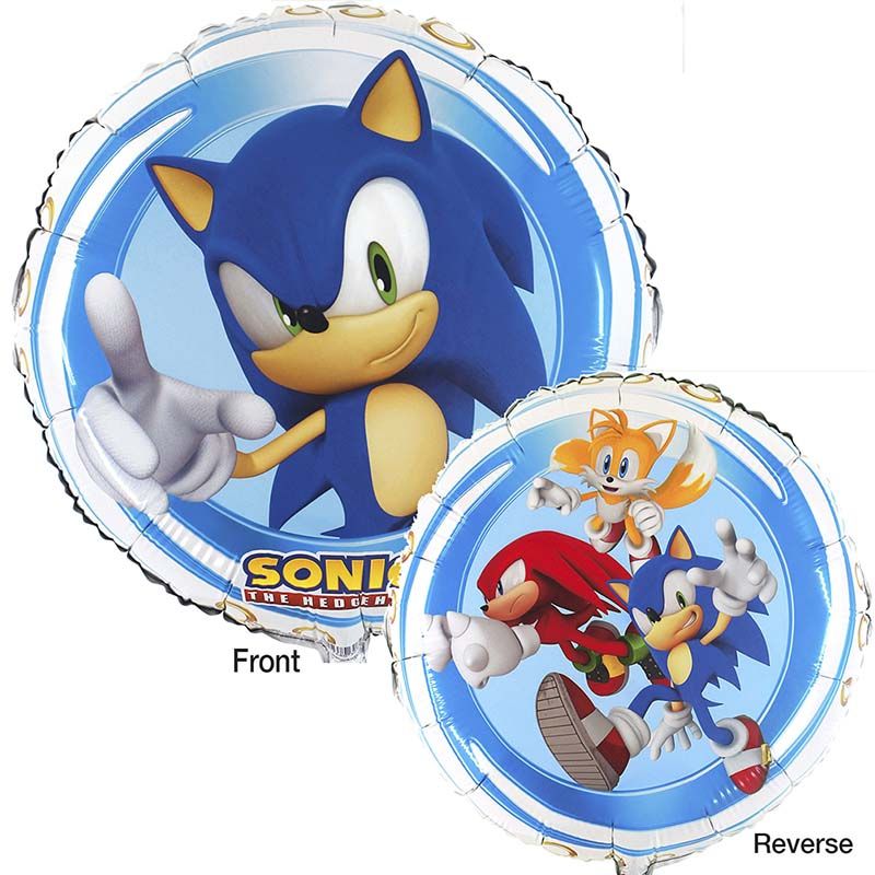 18"/ 46cm SONIC THE HEDGEHOG ROUND FOIL BALLOON