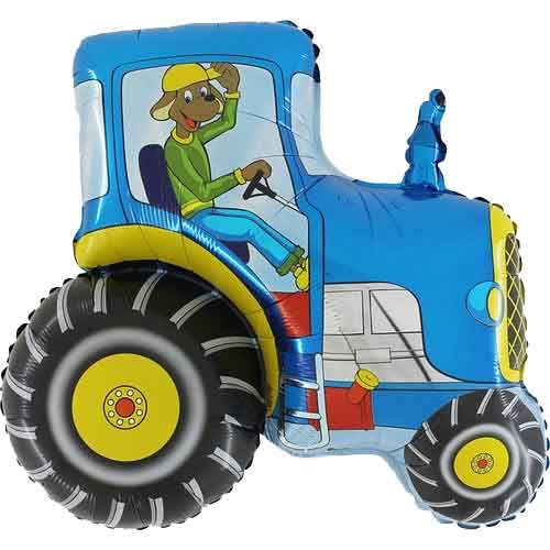 29"/ 74cm BLUE TRACTOR SUPERSHAPE FOIL BALLOON