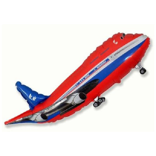 30"/ 76cm RED AEROPLANE SUPERSHAPE FOIL BALLOON