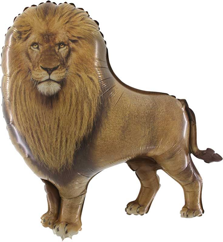 36"/ 91cm LION SUPERSHAPE FOIL BALLOON