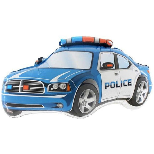 31"/ 79cm BLUE POLICE CAR SUPERSHAPE FOIL BALLOON