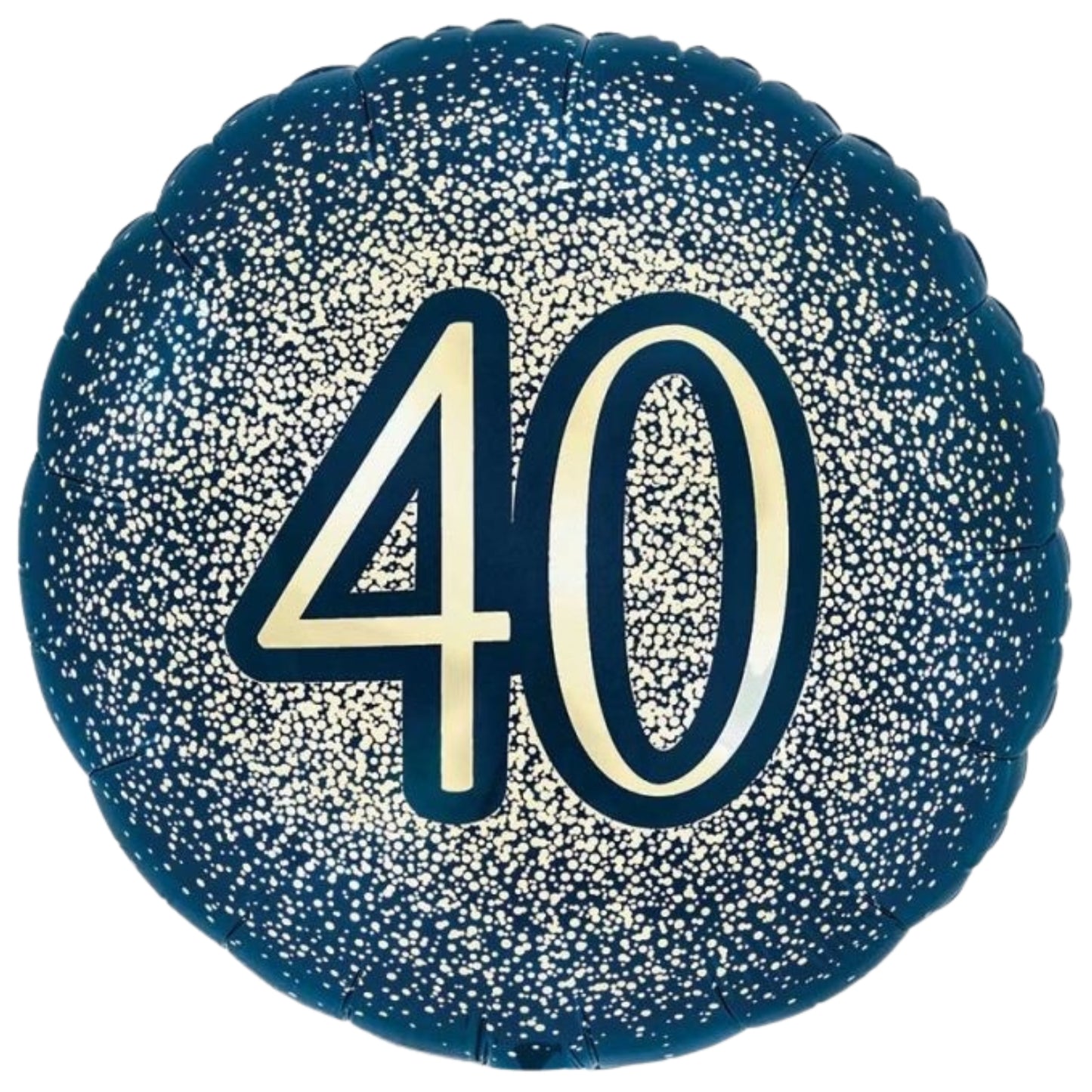 18"/ 46cm NAVY GLITTER BIRTHDAY "21" ROUND FOIL BALLOON