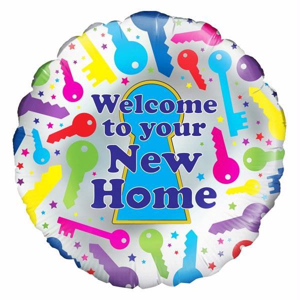 18"/ 46cm NEW HOME ROUND FOIL BALLOON