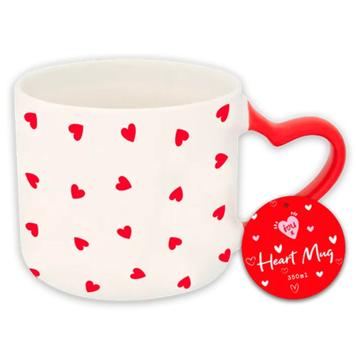HEART PRINT MUG (350ml)
