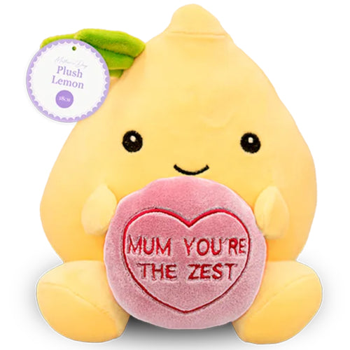"MUM YOU'RE THE ZEST" CUDDLY LEMON (18cm)