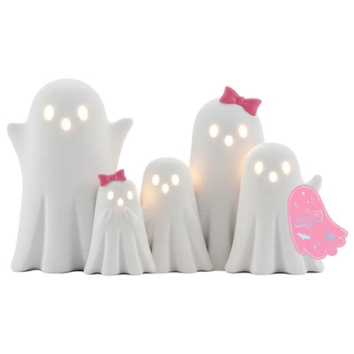 HALLOWEEN LIGHT UP GHOST FAMILY (BATTERIES INCLUDED)
