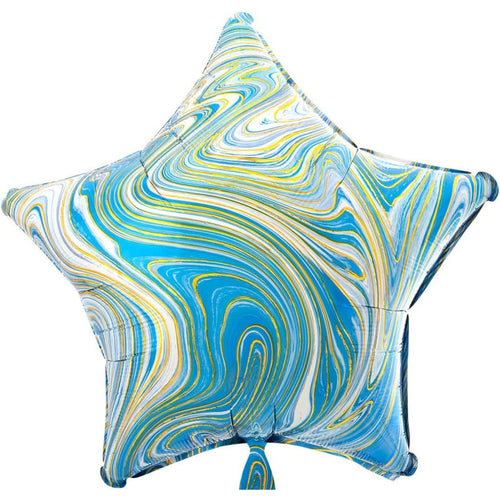 BLUE MARBLEZ STAR (19"/ 48cm)
