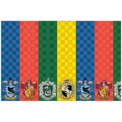 HARRY POTTER HOGWARTS HOUSES PAPER TABLECOVER (120cm x 180cm)