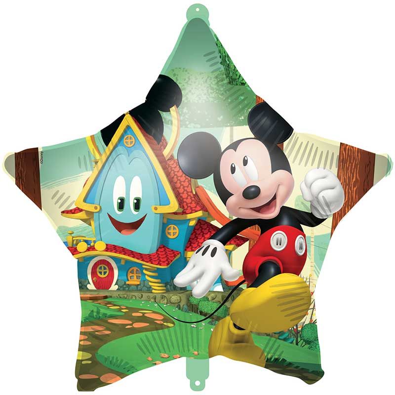 18"/ 46cm MICKEY ROCK THE HOUSE STAR SHAPE FOIL BALLOON