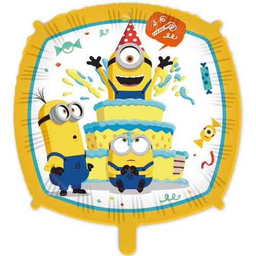 18"/ 46cm MINIONS: THE RISE OF GRU SQUARE FOIL BALLOON