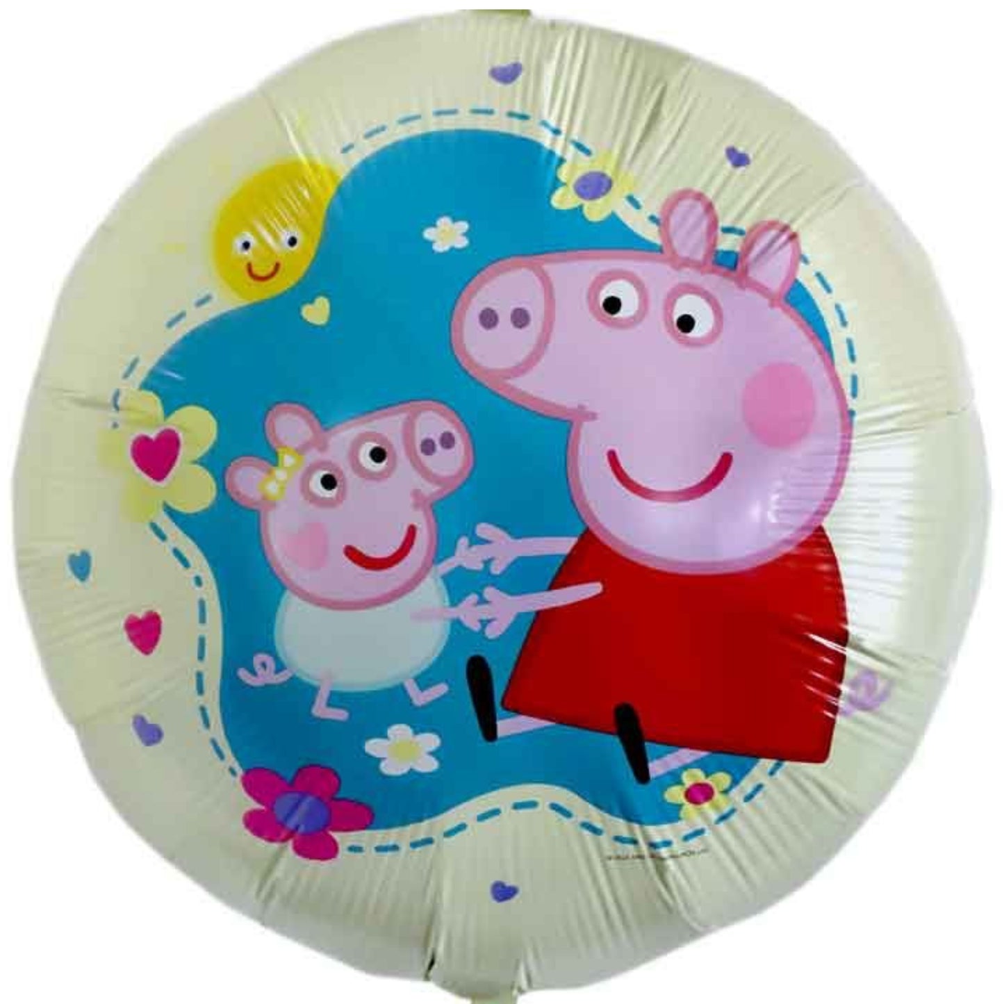 18"/ 46cm PEPPA & EVIE PIG ROUND FOIL BALLOON