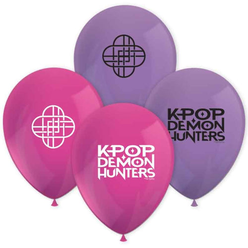 11"/ 27cm K-POP DEMON HUNTERS 8 PACK LATEX BALLOONS