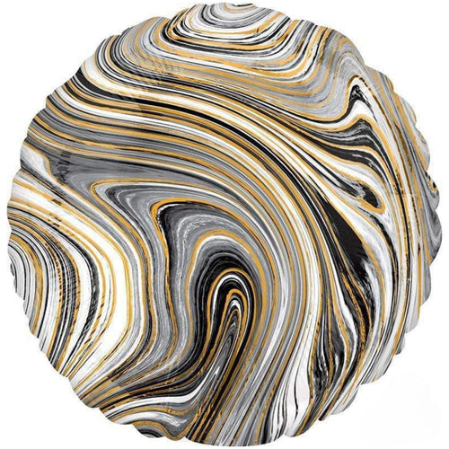 BLACK MARBLEZ CIRCLE (17"/ 43cm)