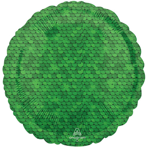 FOREST GREEN SEQUINS CIRCLE (17"/ 43cm)