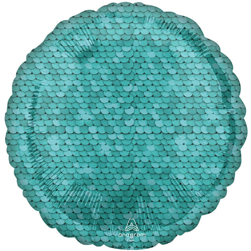 OCEAN BLUE SEQUINS CIRCLE (17"/ 43cm)