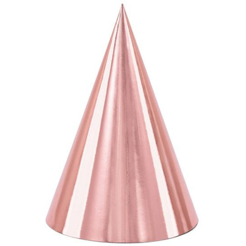 ROSE GOLD PARTY HAT (16cm)