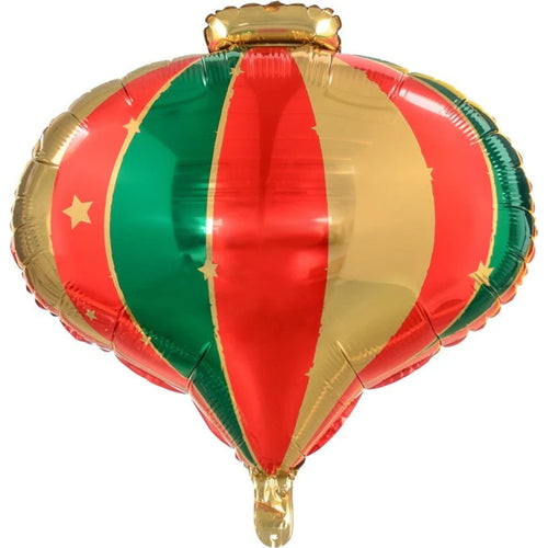 20"/ 51cm CHRISTMAS BAUBLE SHAPED FOIL BALLOON