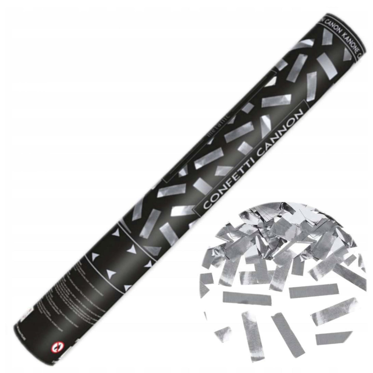 16"/ 40cm SILVER CONFETTI CANON