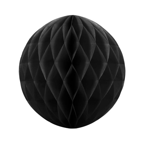 20cm BLACK HONEYCOMB BALL
