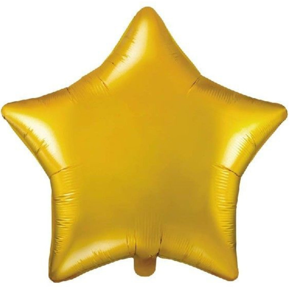 19"/ 48cm GOLD STAR SHAPED PLAIN FOIL BALLOON
