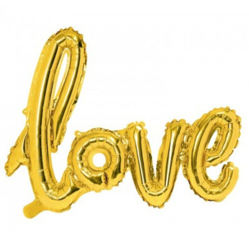 29"/ 72cm GOLD "LOVE" AIR-FILL FOIL BALLOON