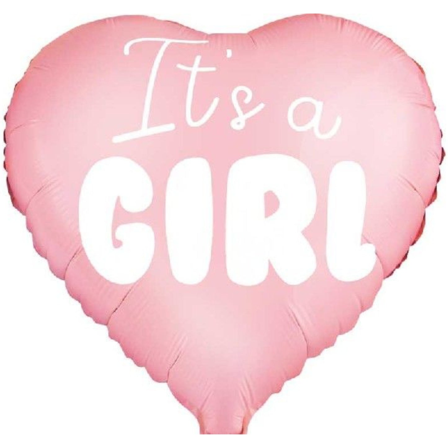 18"/ 46cm ITS A GIRL HEART FOIL BALLOON