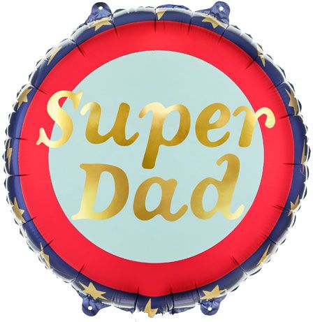 18"/ 46cm SUPER DAD ROUND FOIL BALLOON
