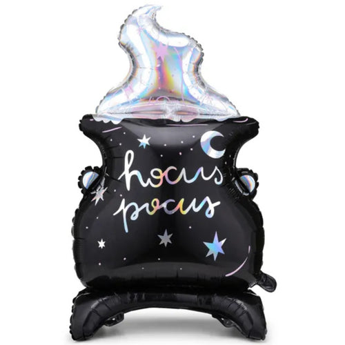 32"/ 80cm WITCH'S CAULDRON STANDING FOIL BALLOON