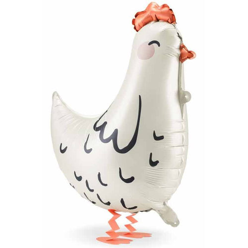 24"/ 60cm HEN WALKING SUPERSHAPE FOIL BALLOON