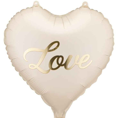 18"/ 46cm "LOVE" HEART SHAPE FOIL BALLOON