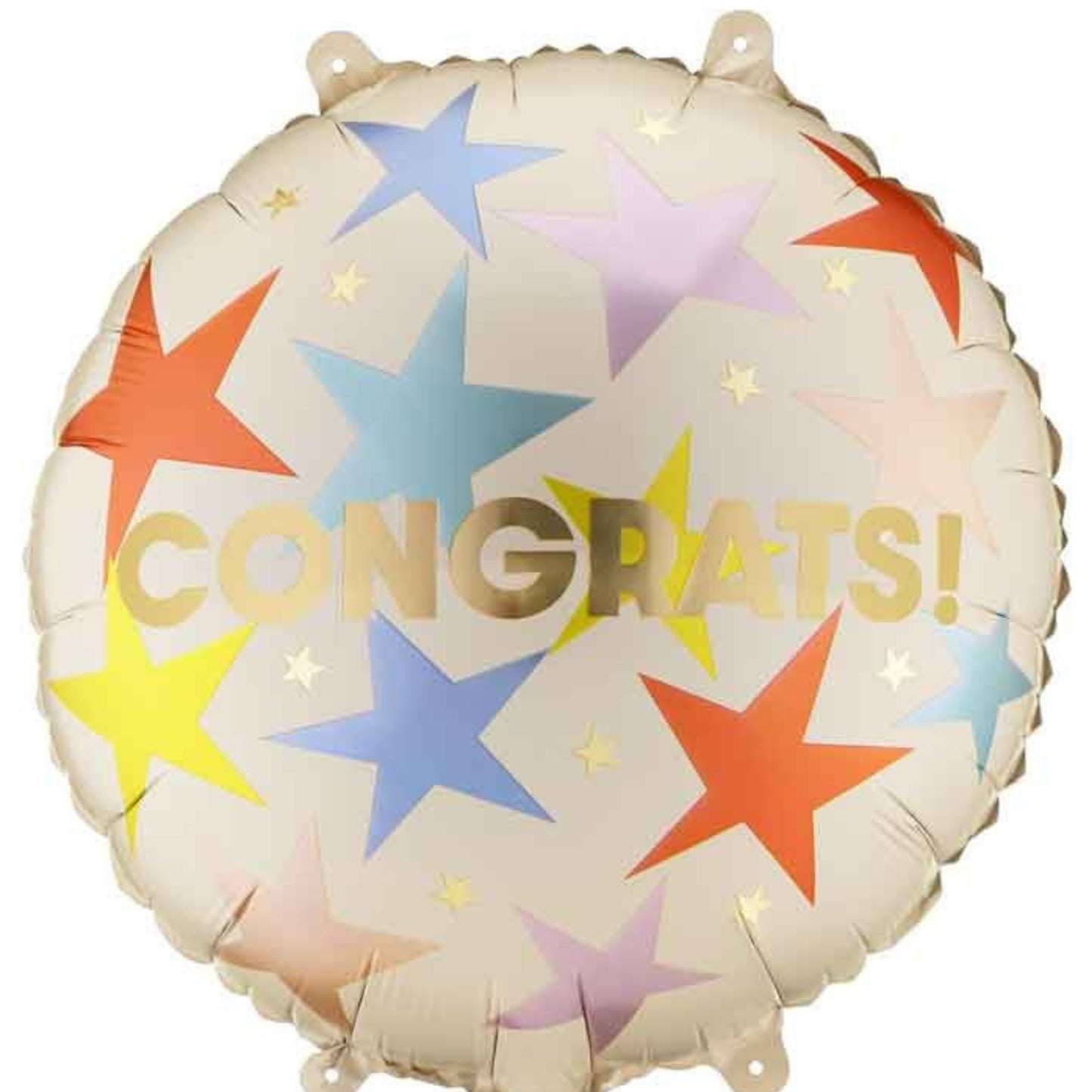 18"/ 46cm CONGRATS! STARS ROUND FOIL BALLOON