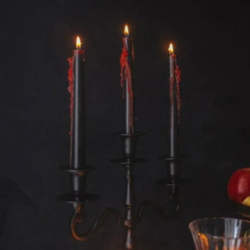 HALLOWEEN BLEEDING TAPER CANDLES (3 PACK)