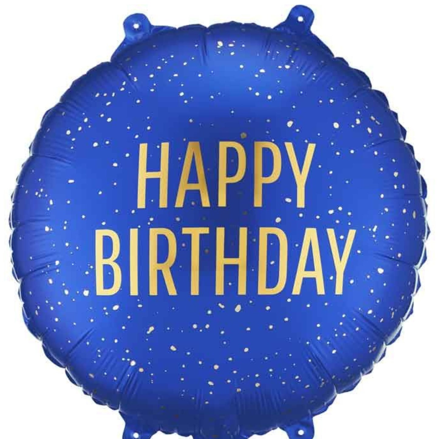 18"/ 46cm HAPPY BIRTHDAY DARK BLUE FOIL BALLOON