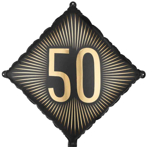 18"/ 46cm "50" DIAMOND FOIL BALLOON