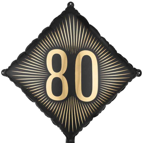18"/ 46cm "80" DIAMOND FOIL BALLOON