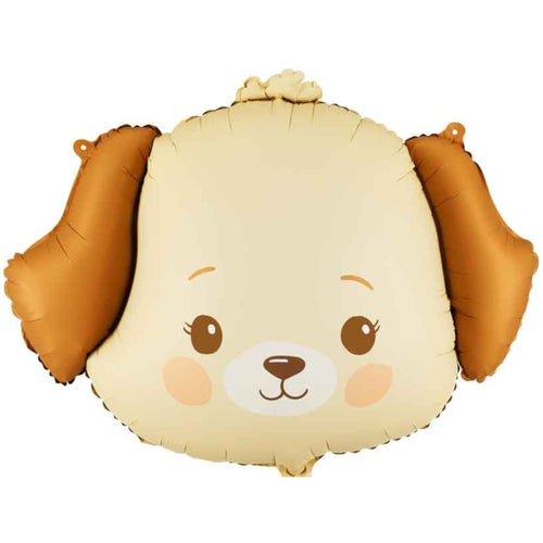 25"/ 64cm PUPPY HEAD SHAPED FOIL BALLOON