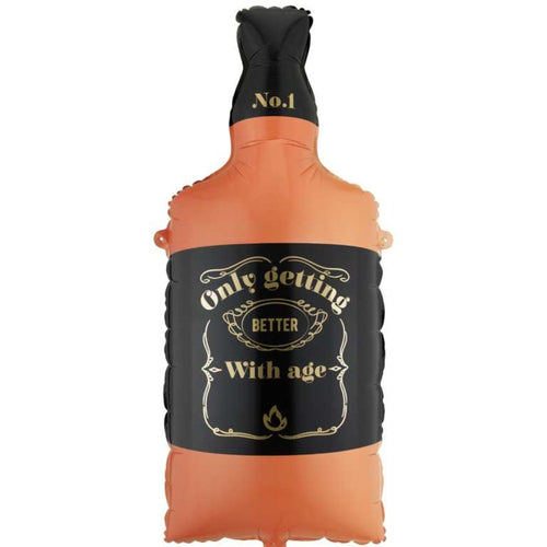 34"/ 86cm WHISKY BOTTLE SUPERSHAPE FOIL BALLOON