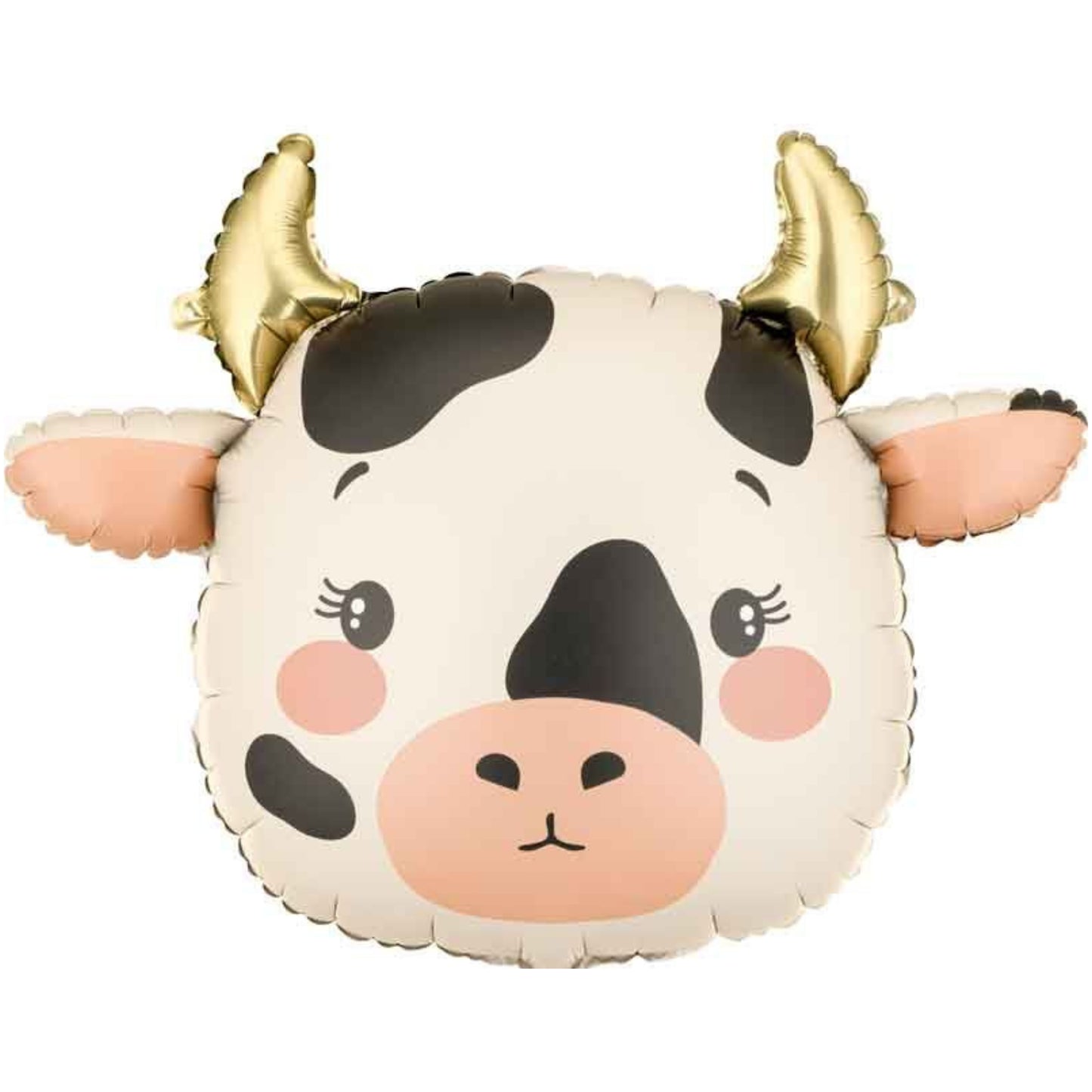 22"/ 56cm COW HEAD SUPERSHAPE FOIL BALLOON