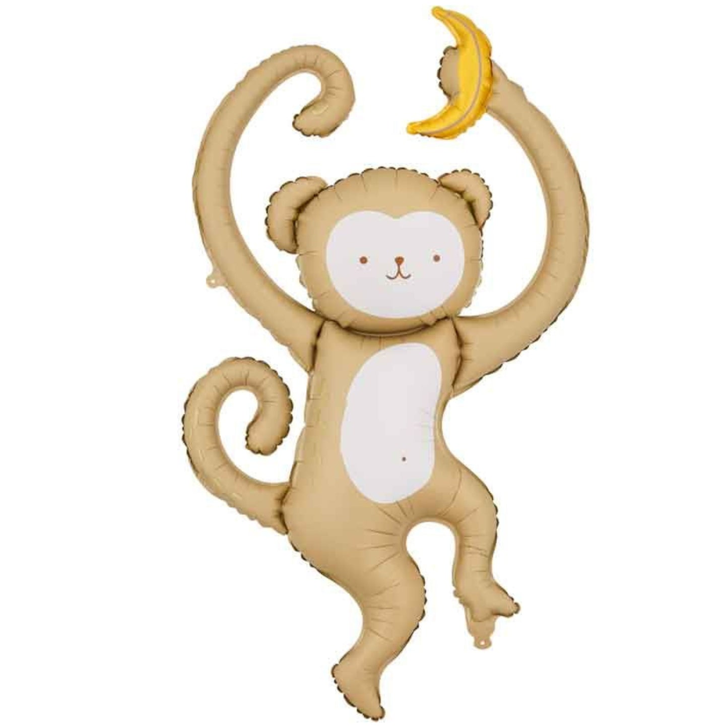 35"/ 89cm MONKEY SUPERSHAPE AIR-FILL FOIL BALLOON