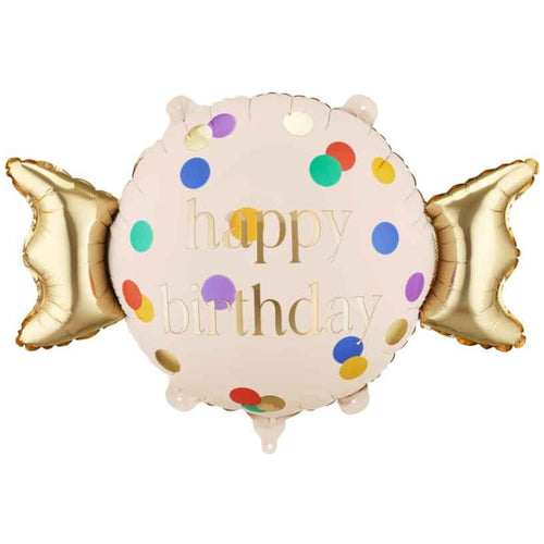 24"/ 61cm HAPPY BIRTHDAY CANDY SWEET SUPERSHAPE FOIL BALLOON