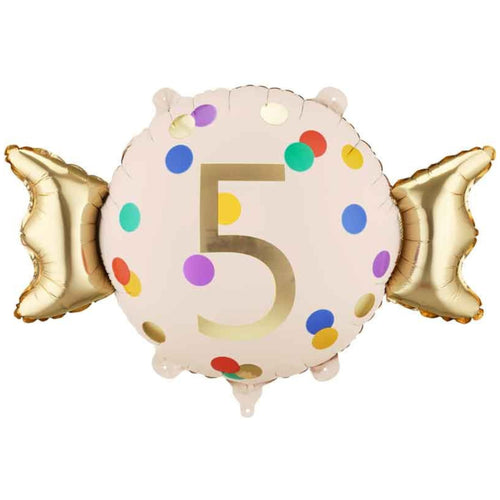 24"/ 61cm CANDY SWEET ''5'' SUPERSHAPE FOIL BALLOON