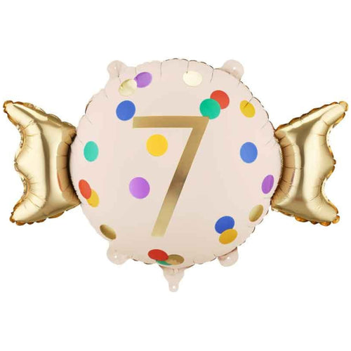 24"/ 61cm CANDY SWEET ''7'' SHAPED FOIL BALLOON